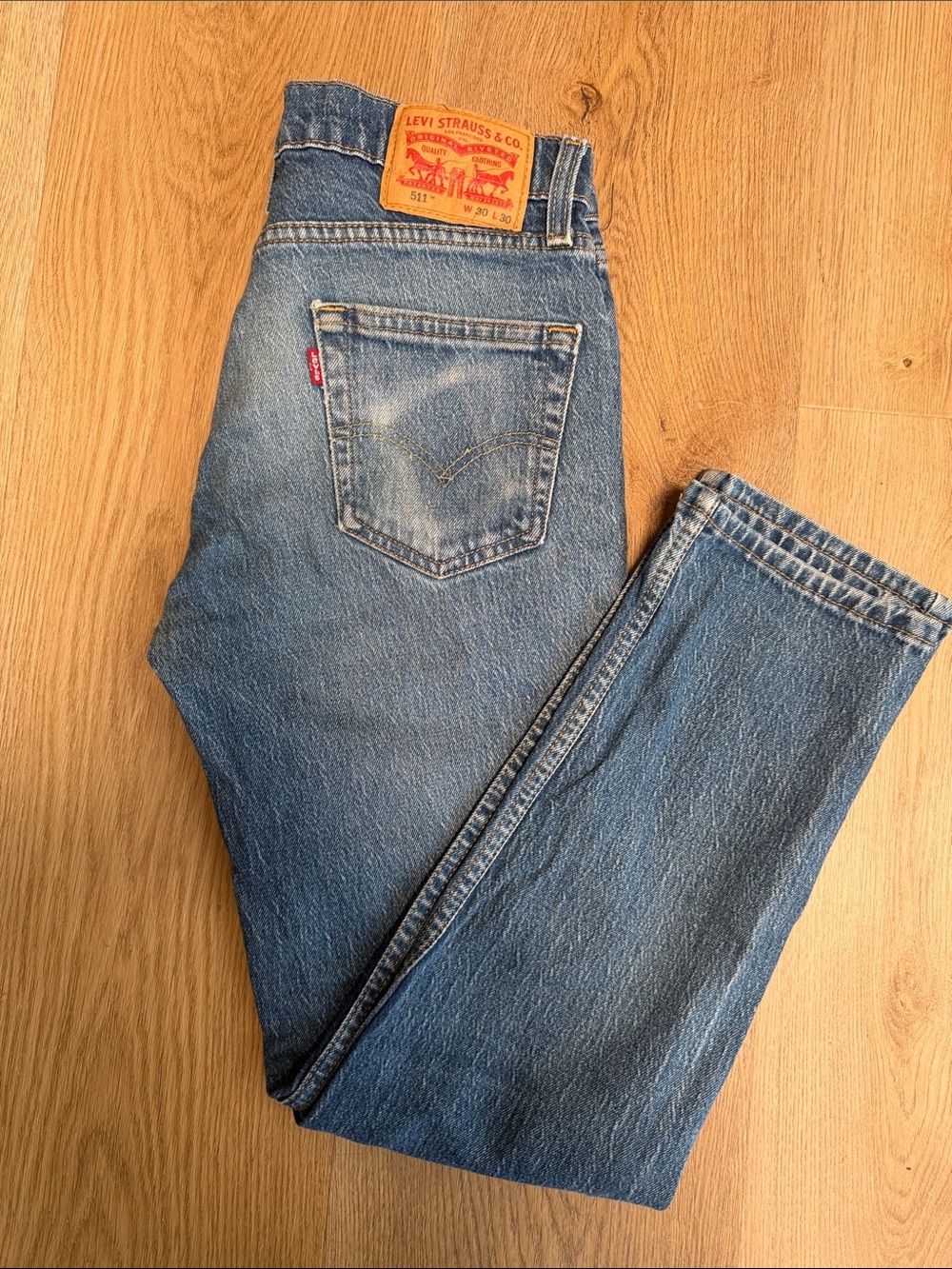 Levi's 30x30 511 Slim Men’s Jeans in Medium Blue Wash